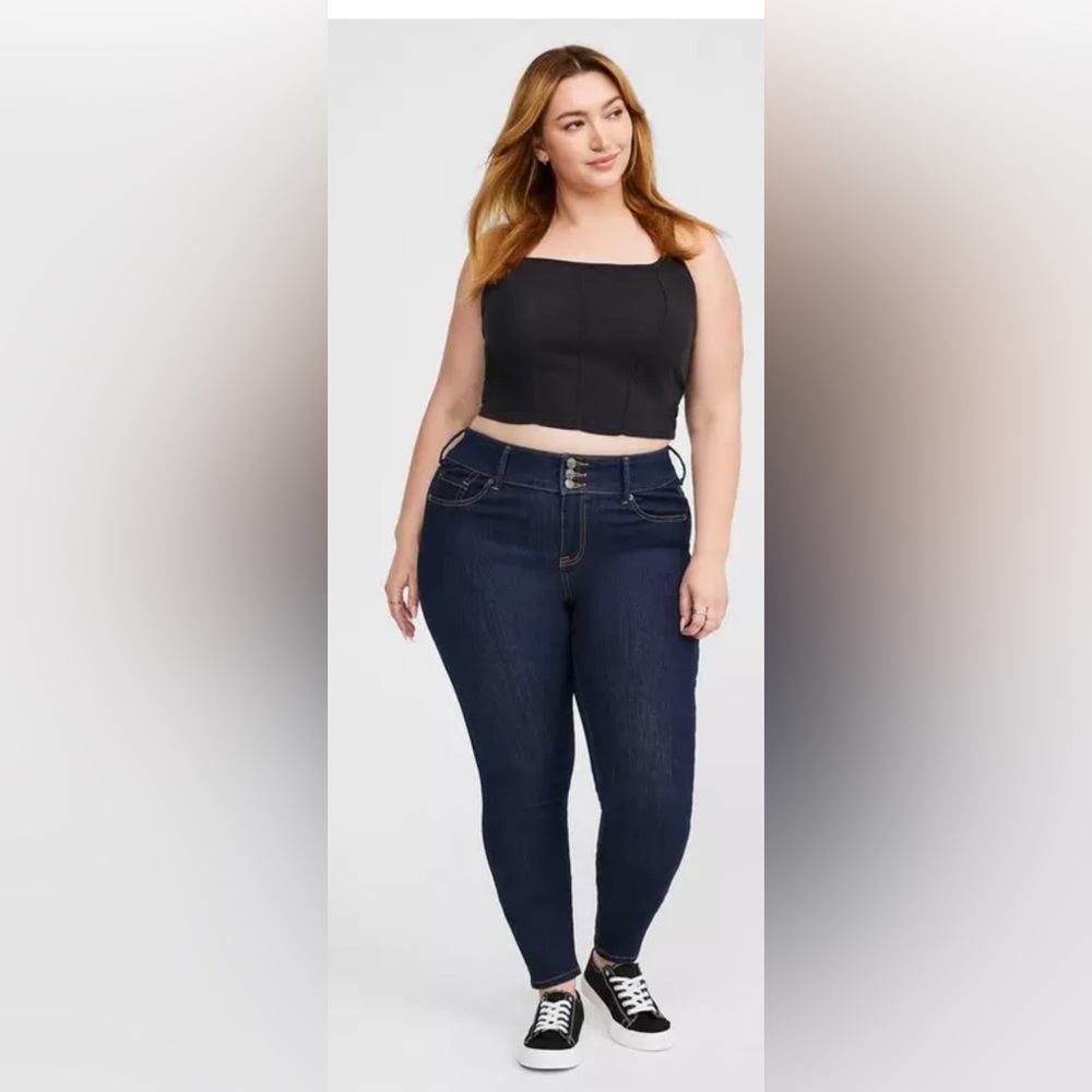 Torrid Jegging Jeans Womens 18R High Rise First At Fit Stretch Denim Blue